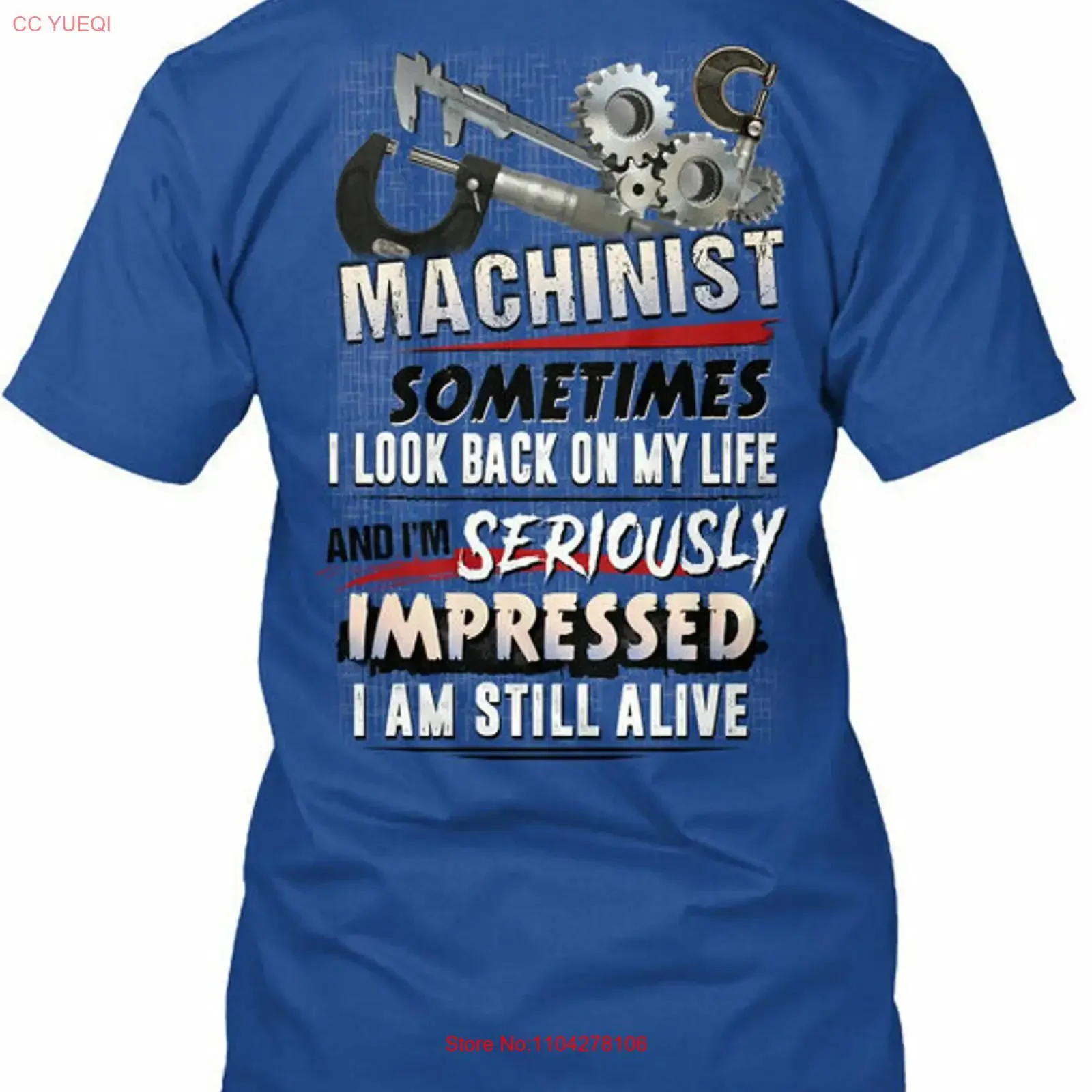 Machinist Premium T Shirt vintage Washed Slightly Unisex designer clothes Top For Everyday Wear Soft Stretched homme streetwear