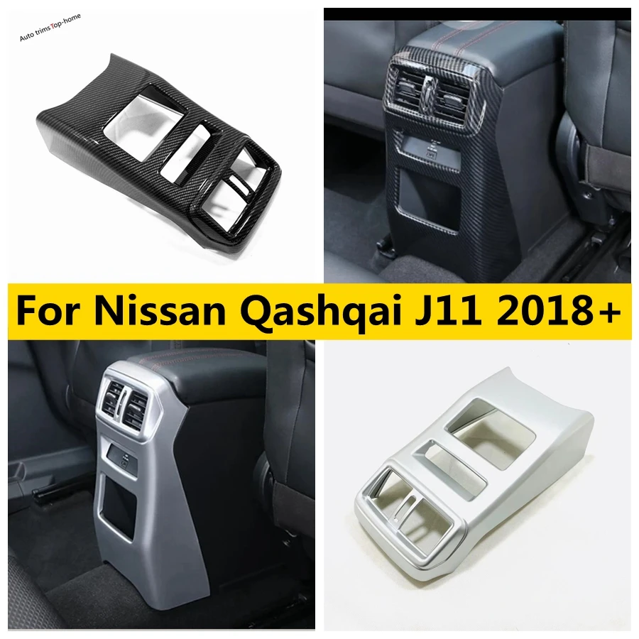 

Armrest Box Anti Kick Panel Air Conditioning Outlet AC Vent Frame Cover Trim For Nissan Qashqai J11 2018 - 2020 Car Accessories