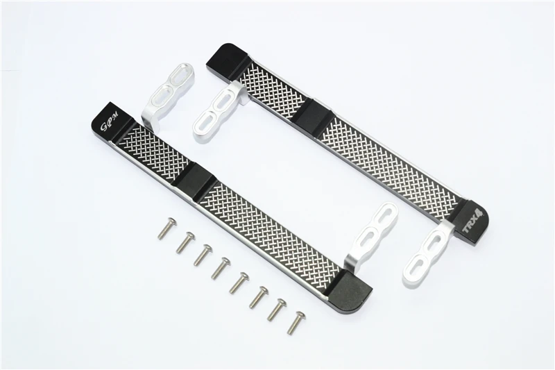 GPM Aluminum Side Steps (Reticulated Pattern) For TRAXXAS 1/10 TRX4 Defender