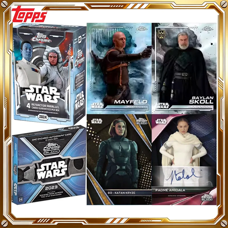 

Набор загадочных карт Topps Disney Star Wars Chrome 2024: Оригинальные коллекционные карточки, игрушки, подарки на праздники и дни рождения для мальчиков и девочек