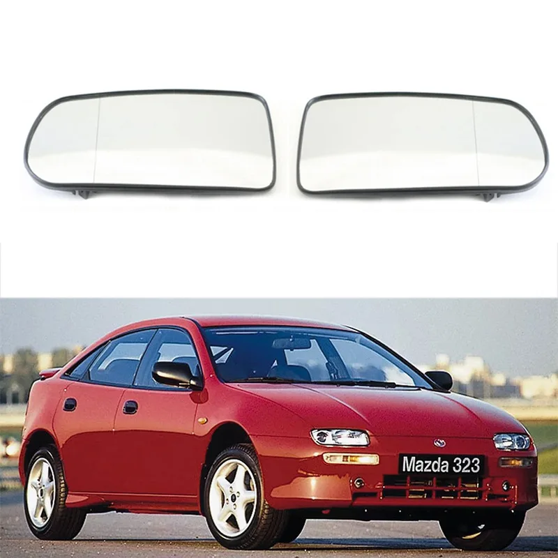 For 98-04 Mazda 323 BJ BA Premacy reversing lens heated rearview mirror,Rear view lens replacement