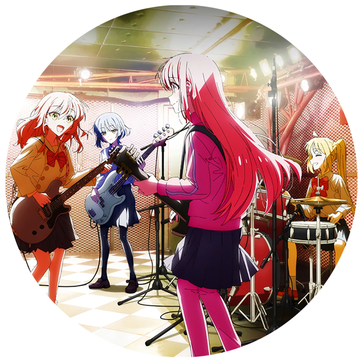 58mm Anime BOCCHI THE ROCK! Gotoh Hitori Ijichi Nijika Yamada Ryo Kita Ikuyo Cosplay COSTUME Badge Pin SPTE Tinplate Brooch﻿