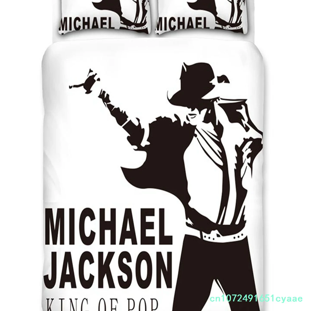 Michael Jackson 3D Bedding Set Duvet Covers Pillowcases Cartoon Michael Jackson Comforter Bedding Sets Bedclothes Duvet Cover