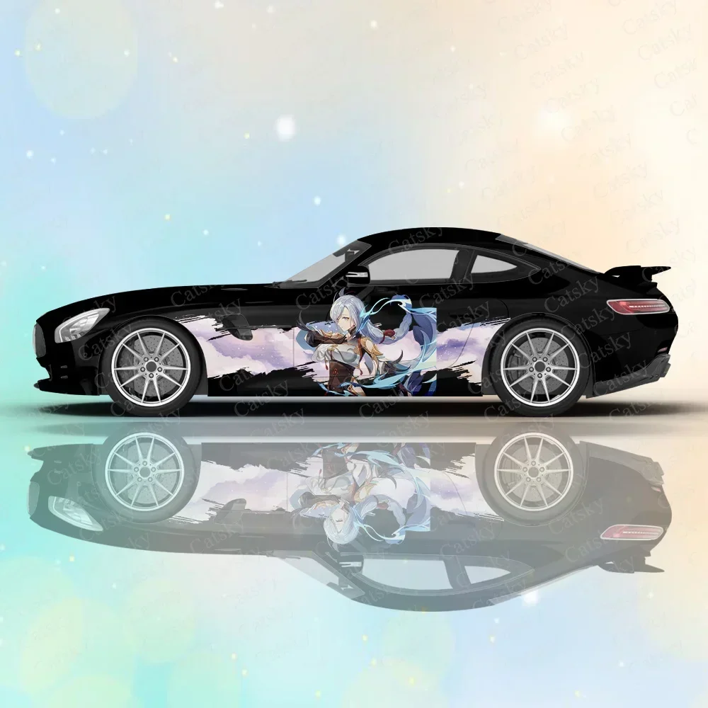 Shenhe - Genshin Impact Car Body Sticker Anime Itasha Car-Side Decal Sticker Car Body Sticker Car Decor Stickers