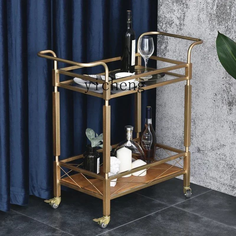 Dining Cart Hotel Service Trolley Restaurant Wine Rack Wine Cart Office Household Tea Cart