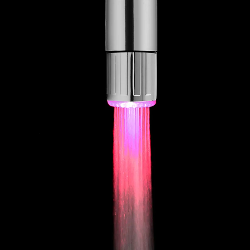 LED Faucet Light Tap Nozzle RGB 7 Colors Change Blinking Temperature Faucet Aerator Water Saving Bathroom Kitchen Accessories