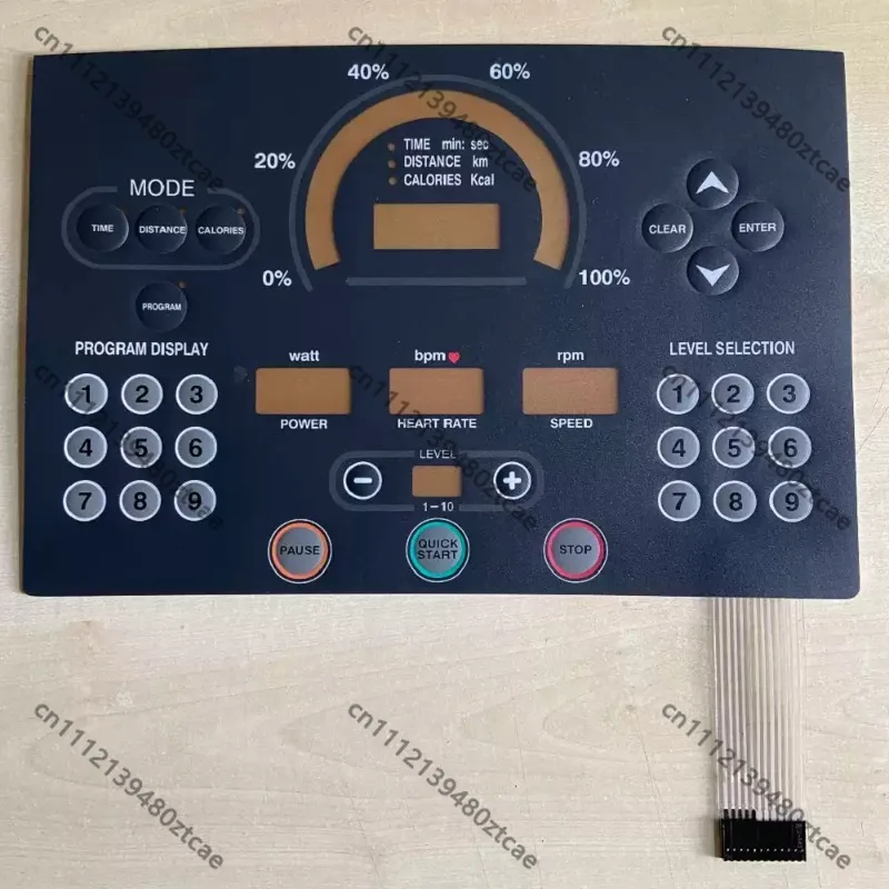 Treadmill Membrane Keypad, Touch Button, Dashboard Operation Sticker, Panel Overlay, Treadmill Console Replacement