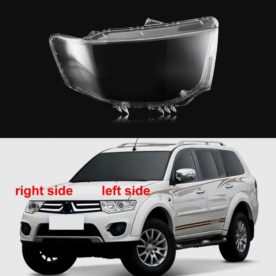 

For Mitsubishi Pajero Sport 2013 2014 2015 Headlight Cover Headlamp Housing Lamp Shell Transparent Lampshade Lens Plexiglass