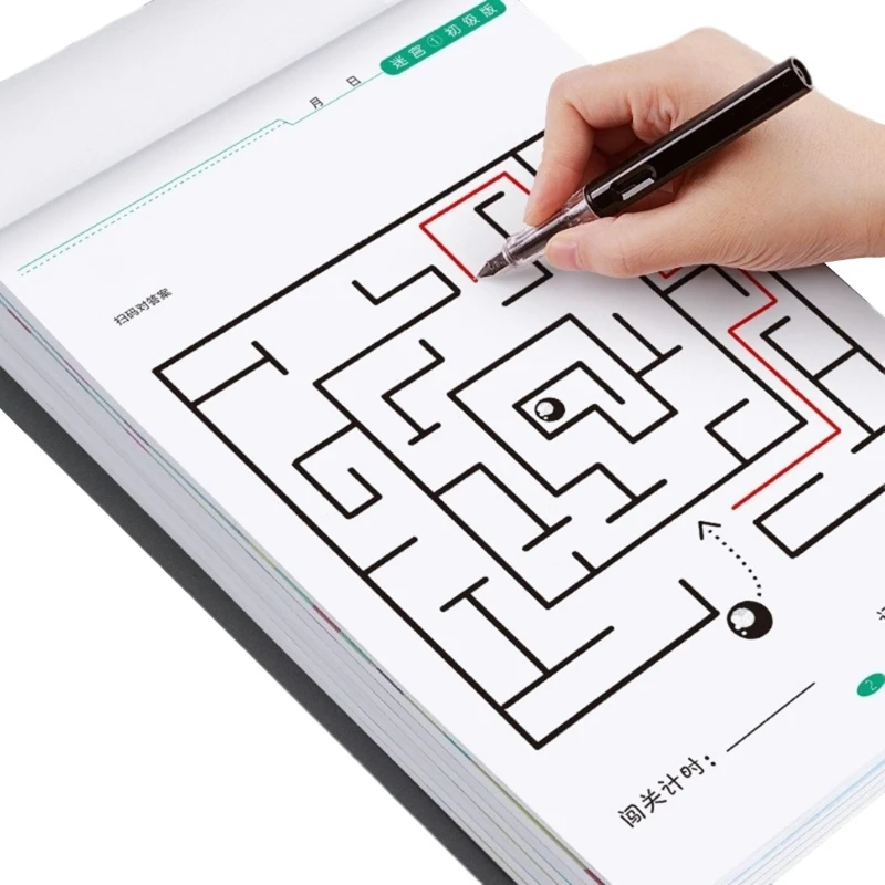 Engaging Maze Activity Book for Kids Aged 3 to 6 to Develop Concentration and Cognitive Abilities in a Fun Way