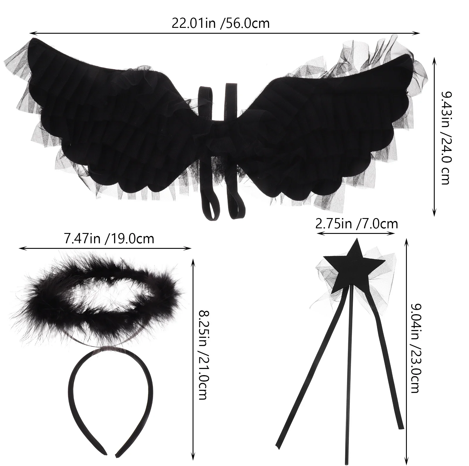 1 セットの翼キット実用的で耐久性のある仮装パーティーコスプレ誕生日パフォーマンス小道具子供女性用