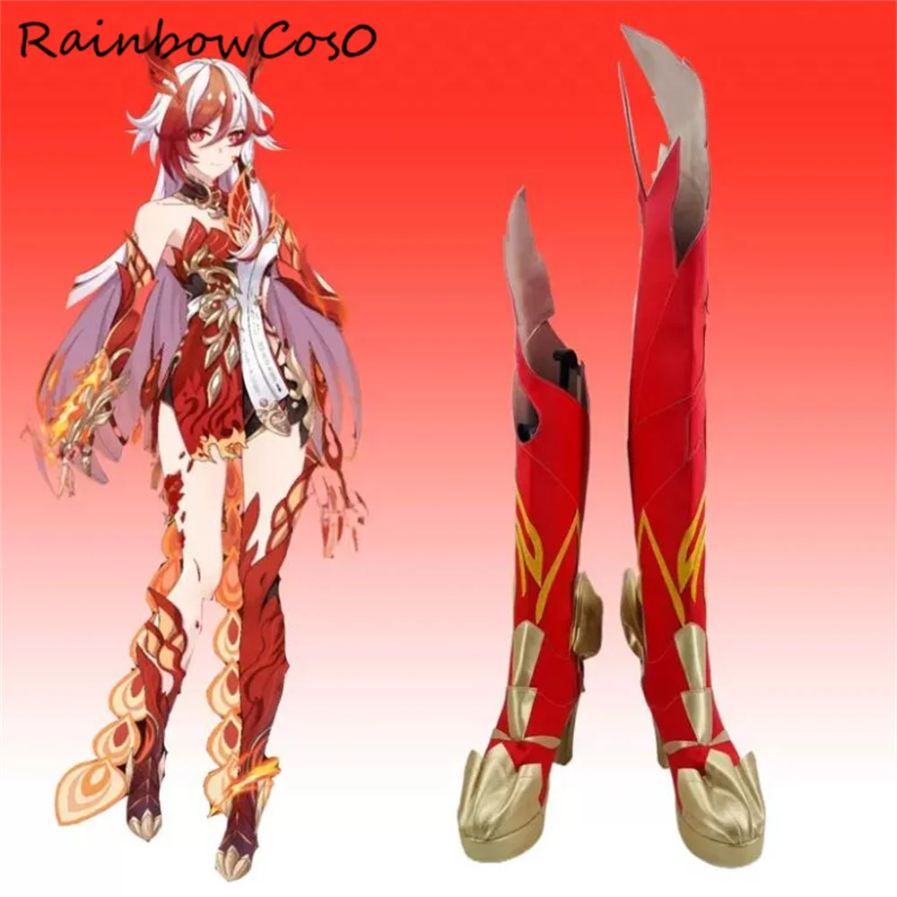 Fu Hua FuHua Honkai Impact  Cosplay Shoes Boots Game Anime Party Halloween Christmas RainbowCos0 W4126