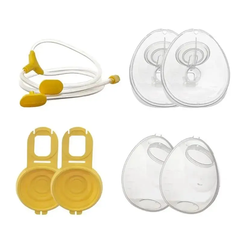 

【PLAISIR】Hands-Free For Medela Xpress Cup Xiangyun Breast Pump Replacement Parts Membrane Flange Cover Tubing Milk Collection Cu