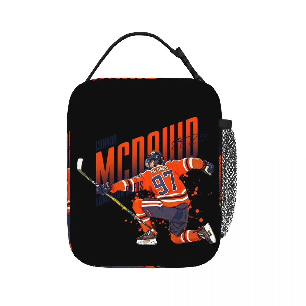 Connor McDavid 97 For Edmonton Oilers Fans Lunch Bags Lunch Tote Thermal Bag Leakproof Picnic Bags for Woman Work kids School