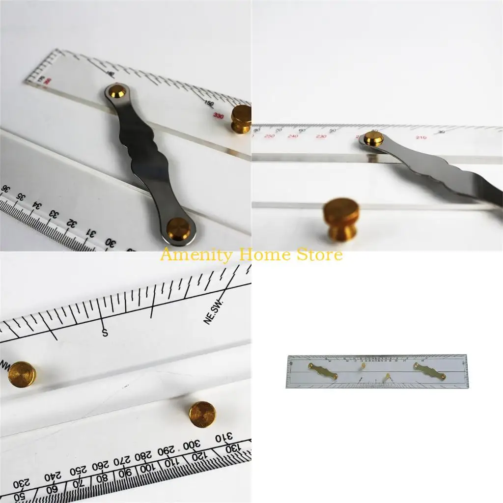 

F26C NauticalNavigation Marine Parallel Ruler for Boat Sea Chart Measuring Divider