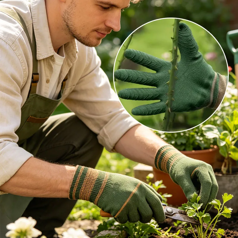 Soft Elastic Breathable Nylon Work Gloves Durable Moisture Wicking Comfortable for Men Women Labor Protection Use