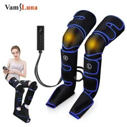 Leg Muscle Relaxer 6 modes Air Compression Recovery Boot Lymph Release Relieve Foot Fatigue Heating Leg Massager for Athletes