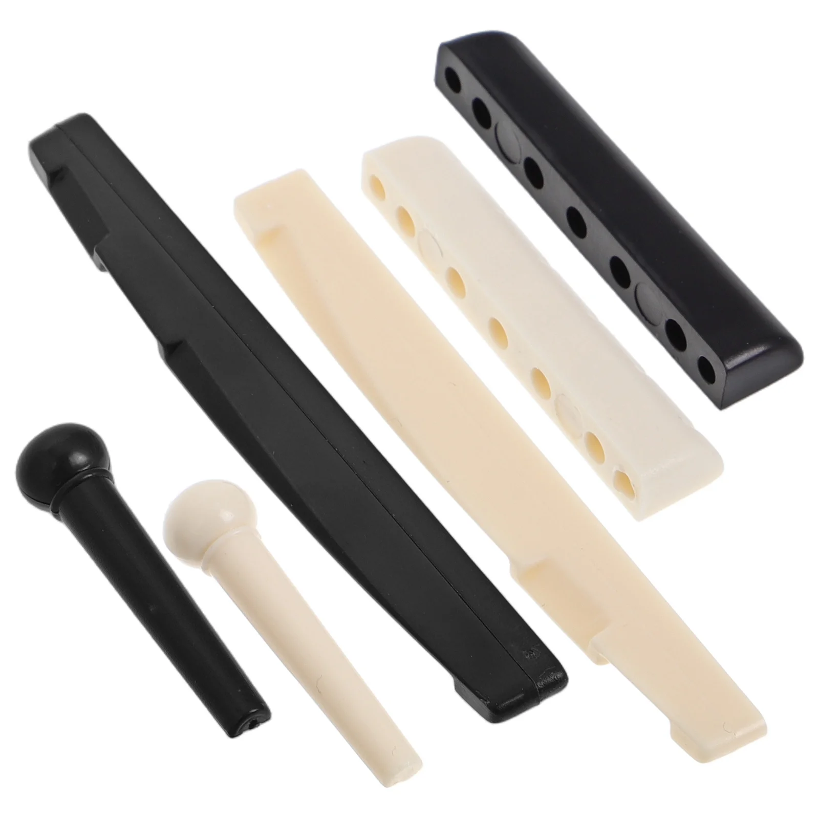 

Acoustic Guitar Bridge Pins Guitar String Pins Pegs with Bridge Pin Puller Remover and Guitar Bridge Saddle Nut Acoustic Guitar