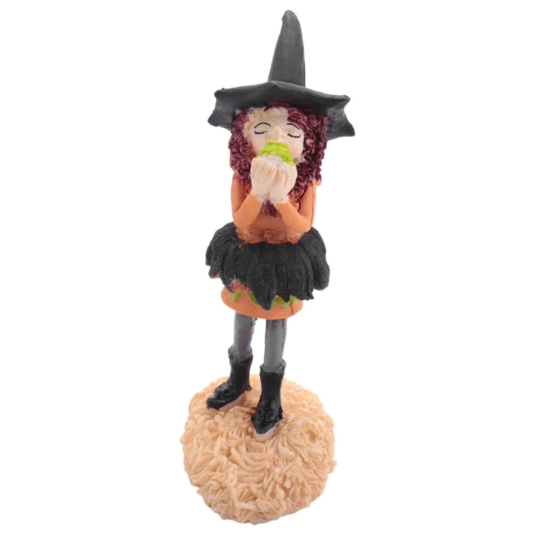 Figurine de Sorcière d'Halloween Charmante, Poupées Décoratives de Bureau et de Maison