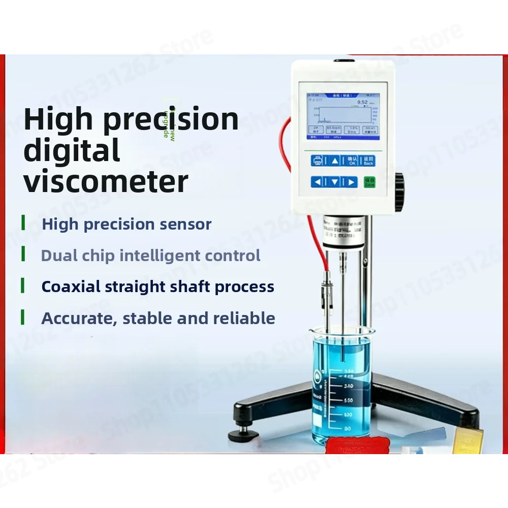 NDJ-8S5S9S High Precision Digital Display Rotary Viscometer Paint Ink Glue Asphalt Viscosity Detection