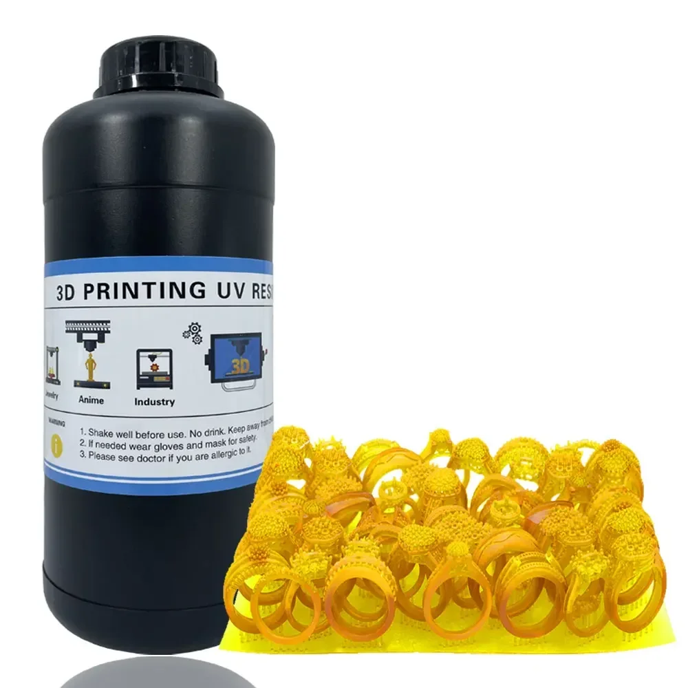 High Precision Yellow Color Jewelry Casting Wax Resins for LCD DLP 3D Printer