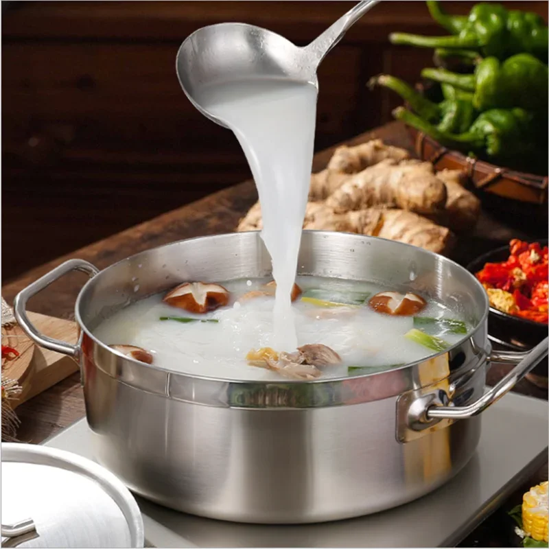 Pentola per zuppa in acciaio inossidabile Scaldavivande Wok da cucina portatile Cottura di alimenti Piccoli tachi multifunzionali De Cozinha Prodotti per la casa