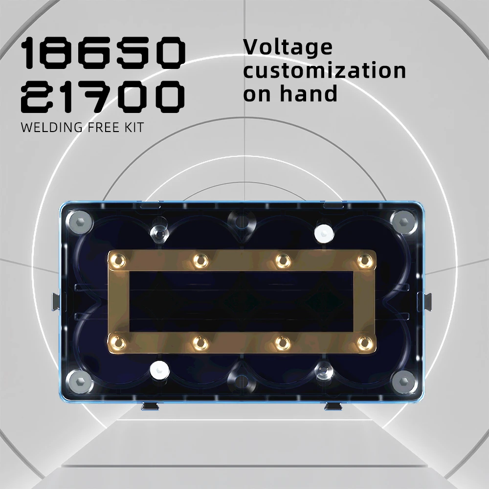 21700 18650 Energy Storage Bracket Unlimit Stitching High Capacity High Current Pure Copper Post DIY Lithium Battery Holder