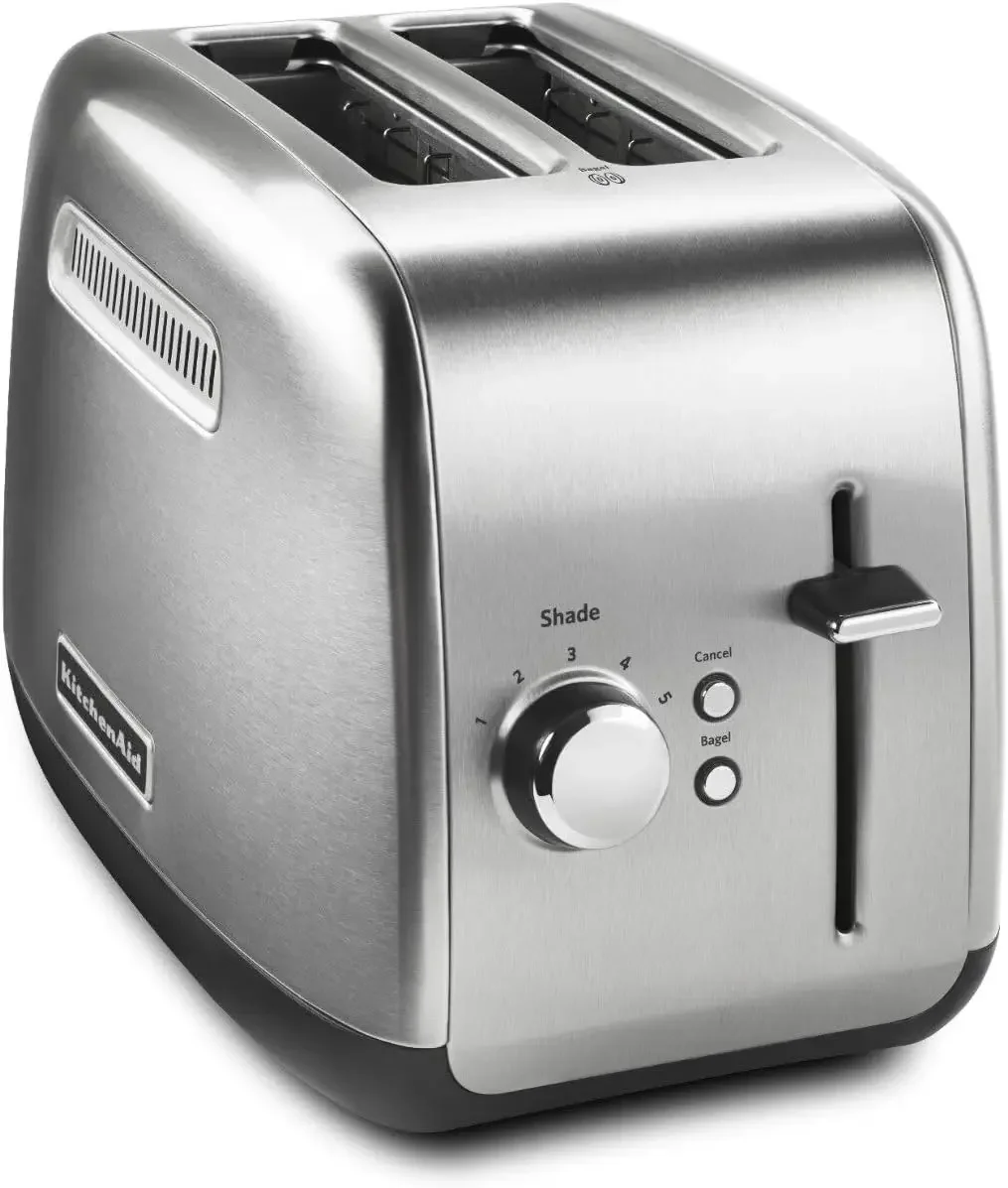 

Stainless Steel Toaster, Brushed Stainless Steel,For Breads From Bagels, To English Muffins, Thick Breads And More