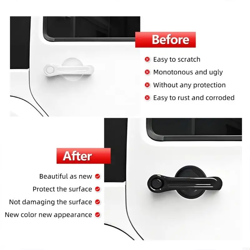  15PCS ABS Replacement Door Handles For JK JKU 2007-2018 Vehicles