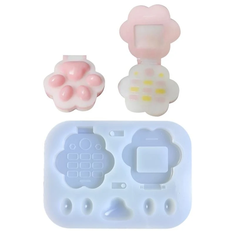 

E21F Silicone Molds Shaker Resin Epoxy Mold for DIY Pendant Jewelry Making