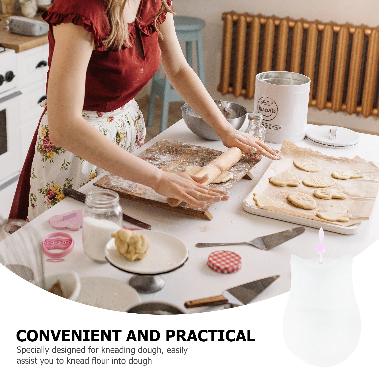 

Kneading Bag Pastry Dough Non-Stick Pizza Bread Making Pouch White Bags Bakeware