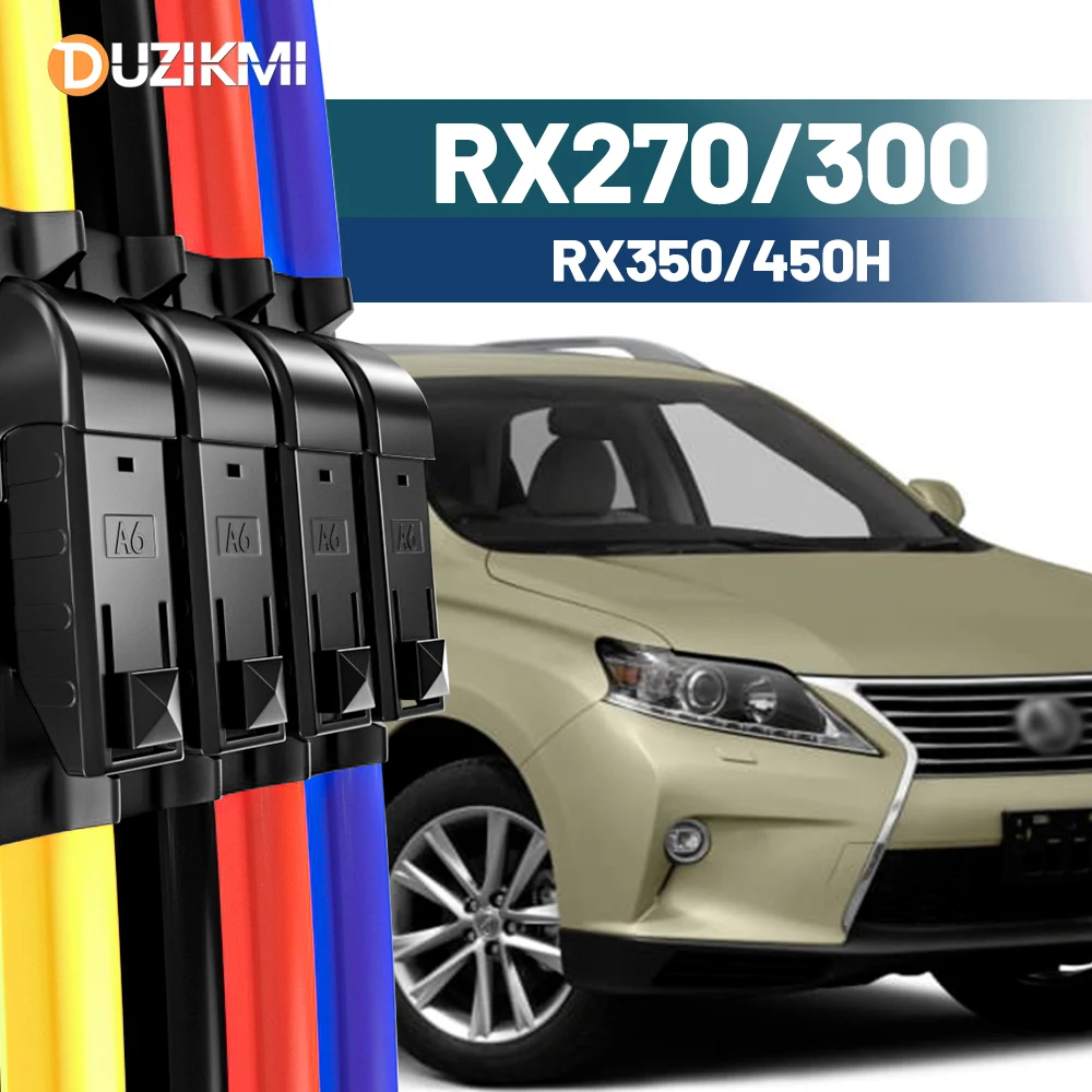 Für Lexus RX270 RX300 RX350 RX450H 2004-2022 2016 2018 2019 2020 2021 2 stücke Frontscheibe Scheibenwischerblätter rot Blau