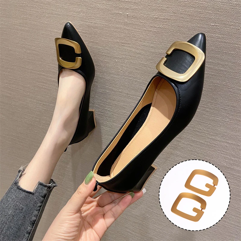 1Pc Gold Glossy Shoes Clip Simplicity G-shaped Metal Shoe Buckle Party High Heel Pump Flat Shoes Decor