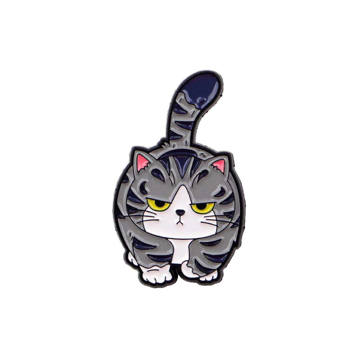 Personalizowana broszka z kotem, odznaka, ozdoba do ubrań, akcesoria do plecaka, klips, odznaka na klatkę piersiową ze stopu.
