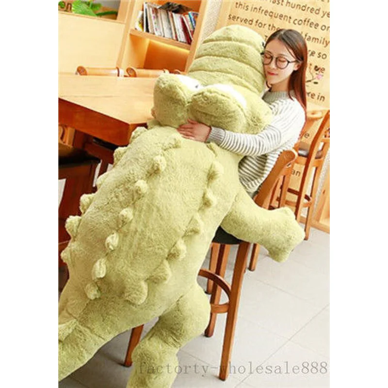 170cm Giant Big Plush Crocodile Skin Plush Animal Pillow Cover Cute Plush Toy Huge Cushion Plush Without Filler