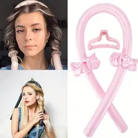 Woman Heatless Curling Rod Heatless Hair Curls Headband Sleeping Soft Wave Curling Iron Large Intestine Scroller Styling Tools