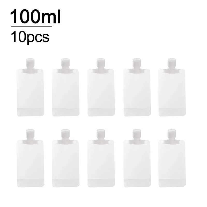 Neue 5 stücke 30 ml/50 ml/100 ml Nachfüllbare Reise Boote Leere Kosmetische Behälter Reise Flaschen Flüssigkeit kosmetische Lagerung Beutel FZP02