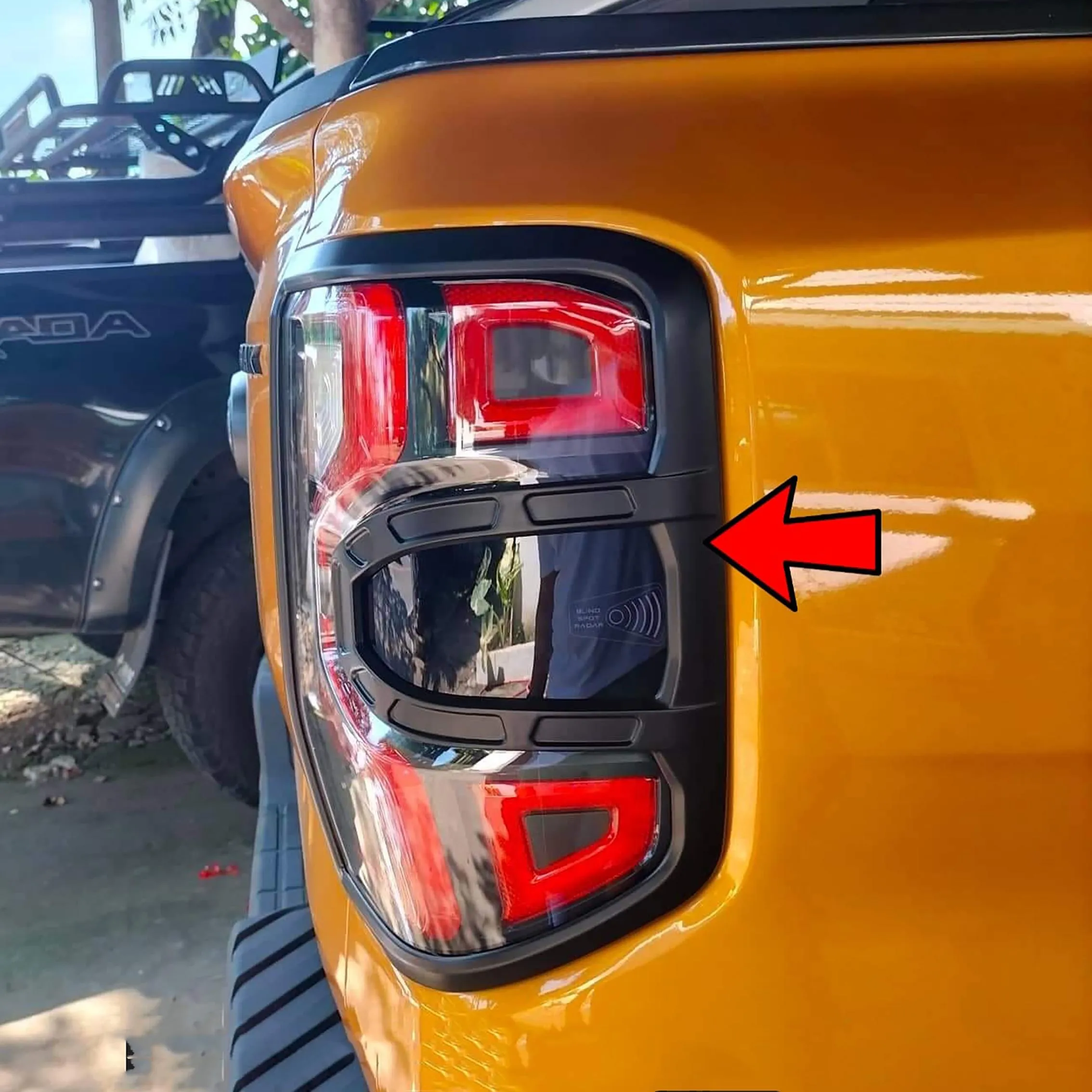 Car Accessories Tail Lights Cover For Ford Ranger Raptor Next Gen 2023 2024 Car Styling