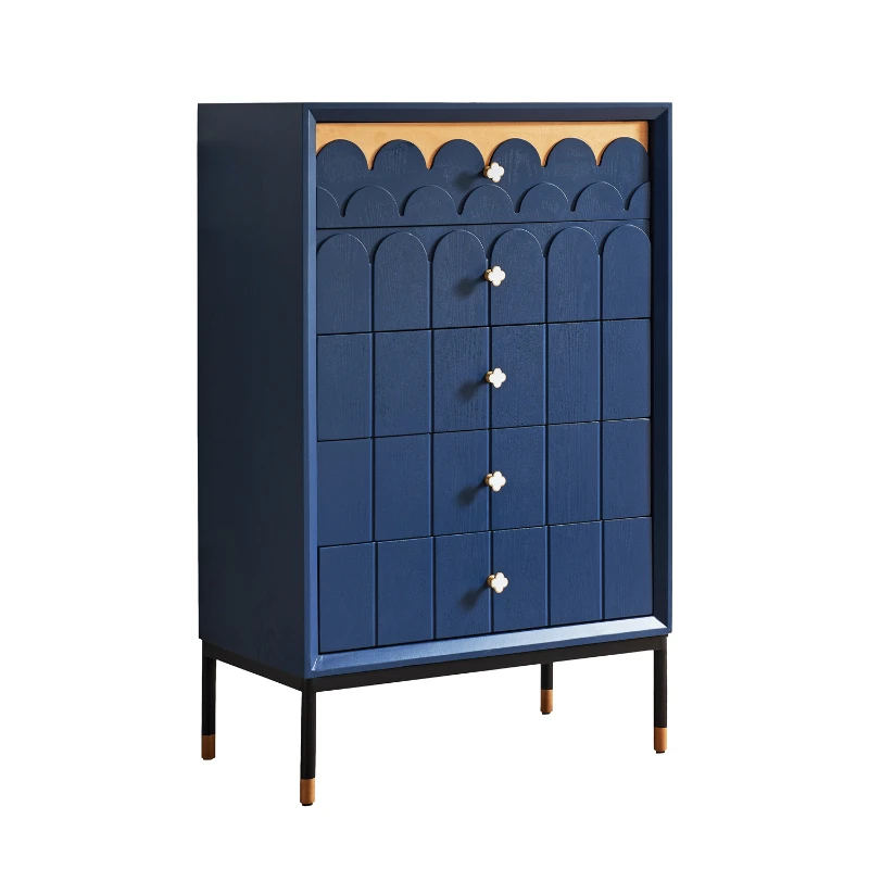 

YY Bedroom Locker Minimalist Living Room Sofa Curio Cabinet Minimalist Black Chest of Drawers