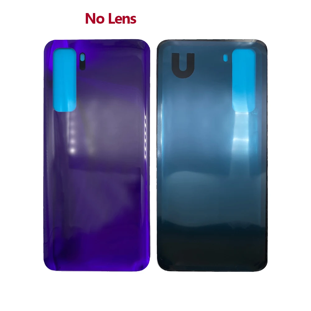 NEW For Huawei P40 Lite 5G Back Battery Cover Glass Housing Case Door Rear With Camera Lens Replacement With Adhesive With Lens