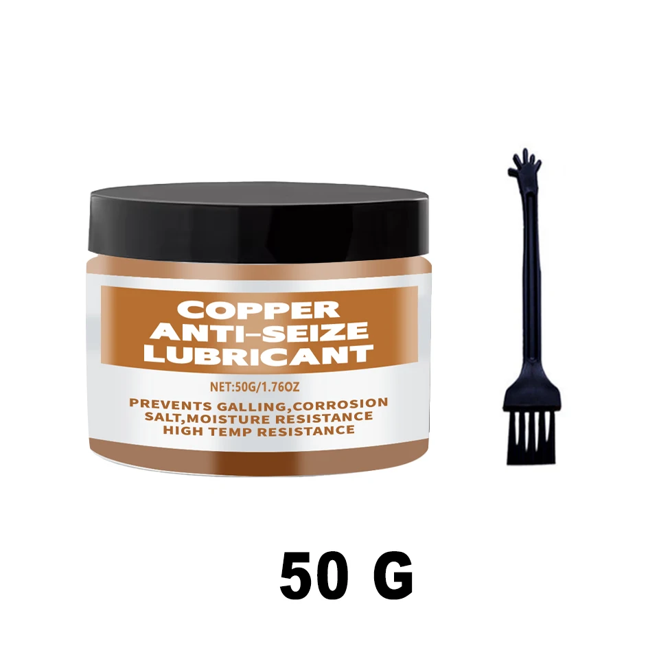 Graxa de cobre antiaderente 50/100g, graxa para manutenção automotiva, lubrificante versátil para freios de carro