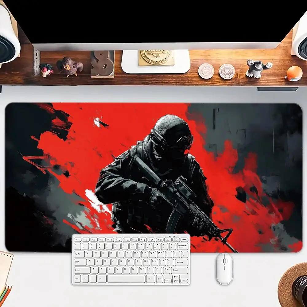 

Red soldiers on the battlefield Mouse Pad Large mouse pad, desk pad, anti slip base, washable for office and home use