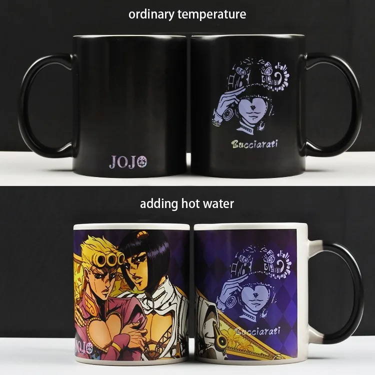 JoJo's Bizarre Adventure Killer Queen Bruno Buccellati Mugs Coffee Milk Ceramic Cup Gift for Friends