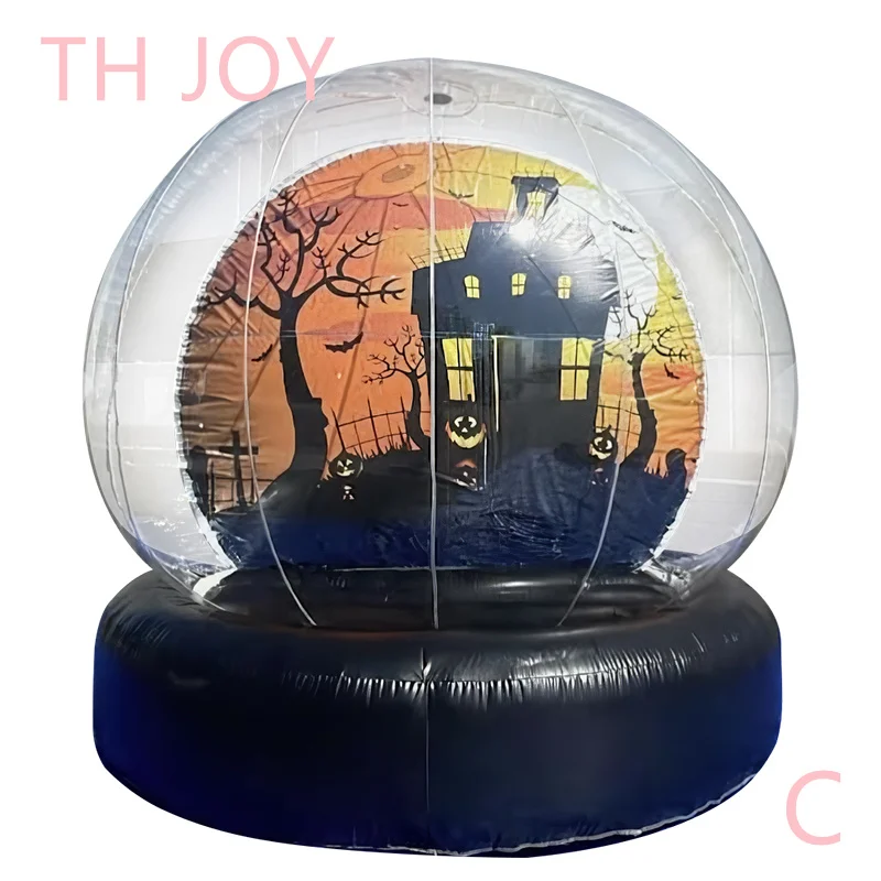 Fast Air Shipping, Halloween Human inflatable Snow Globe, 3m 10ft Inflatable Bounce House Transparent Dome Photo tent for sale