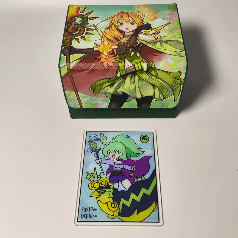 Yu Gi Oh Acg Card Box Ritual Beast Tamer Lara Anime Game Ocg Tcg Ptcg Trading Card Storage Box Pu Leather Collection Box 100+