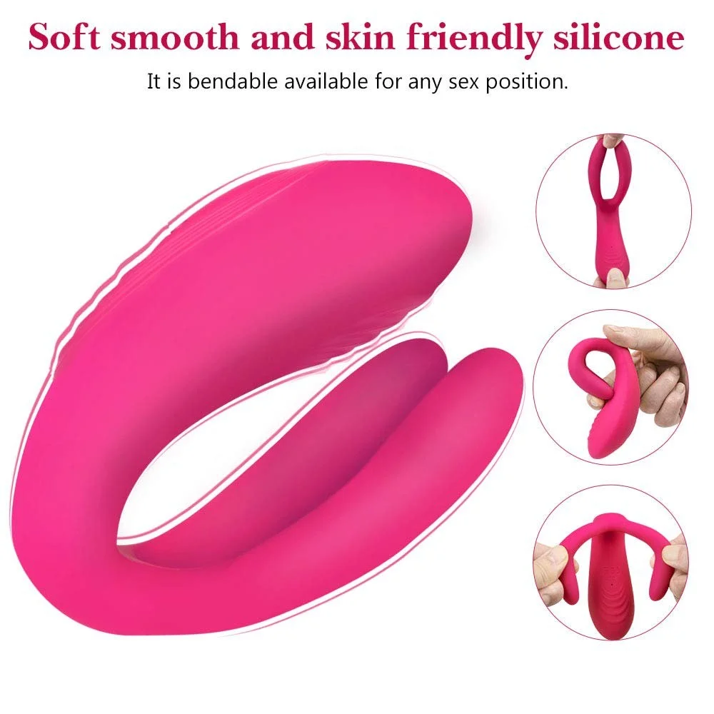 Wireless Remote Control U Shape Vibrating Pantie Dildo Couple Lover Use Clit G Spot Stimulation Wearable Vbrator