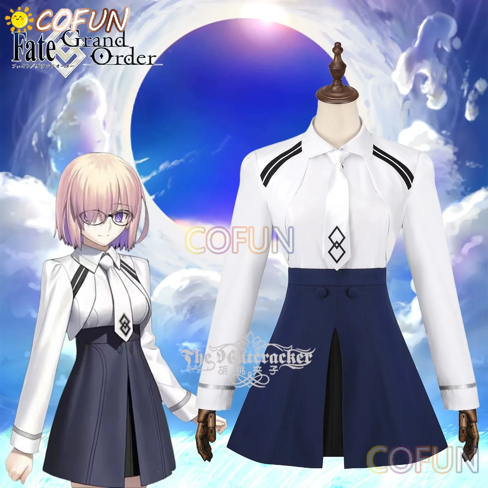 

COFUN Fate/Grand Order Mash Kyrielight Косплей Костюм Cos Game Аниме Вечеринка Униформа Хэллоуин Играть Ролевая Одежда Одежда