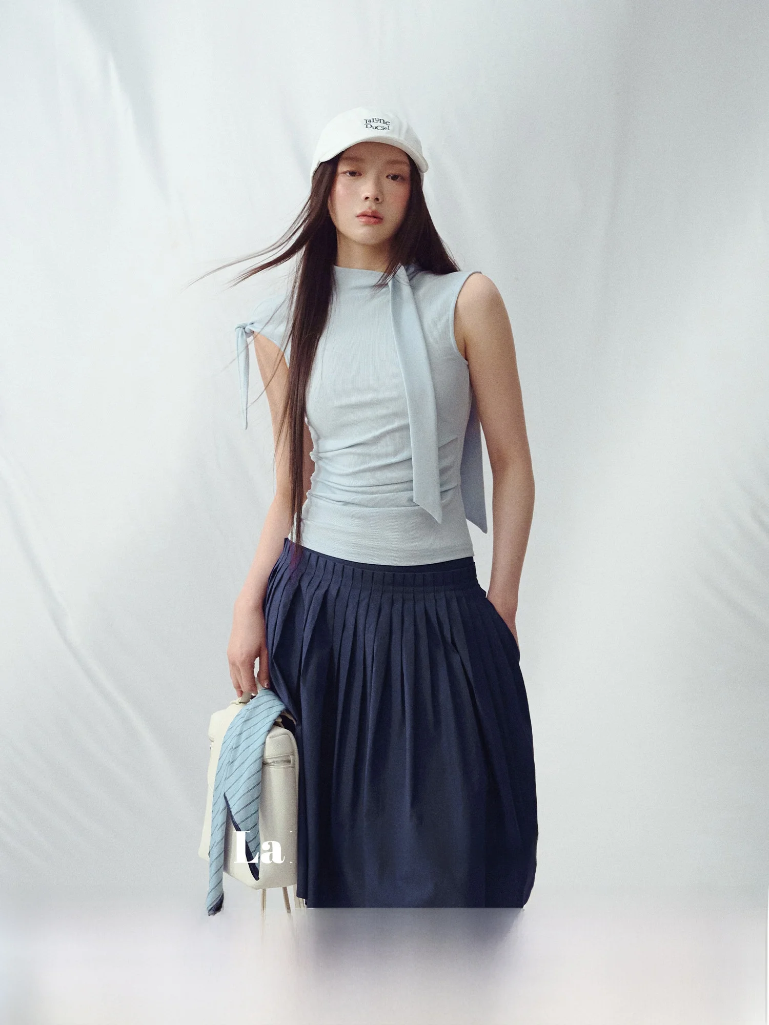 

Женский приталенный жилет La Lune Du Ciel с асимметричным высоким воротником и люрексом, модный топ для повседневной носки