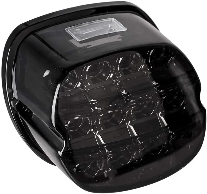 

Smoked LED Rear Tail Light Motorcycle Taillights Brake Driving Compatible with Harley Dyna Road King Electra Glide Street Bob