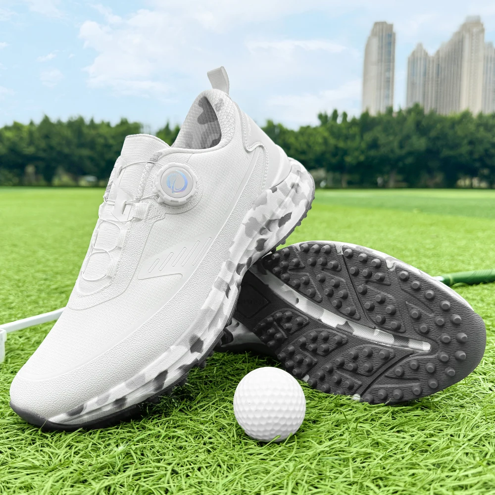 New Summer Lightweight Mesh Breathable Golf Shoes For Men Anti Slip Casual Walking Golf Footwear 39-48