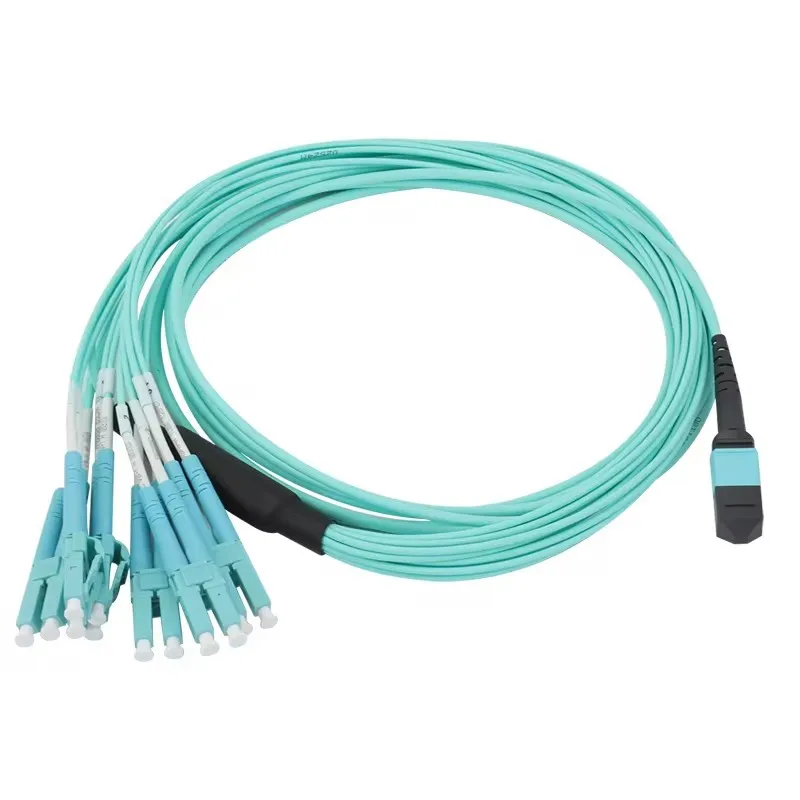 12 core OM3 MPO(F)-LC/UPC-OM3/150-3.0  MTP Fiber Optic Patch Cord Type B